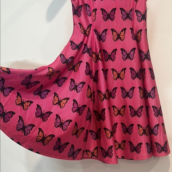Terez Pink Butterfly tank fit and flare Dress and Top Set size 6 girls new w tag - Picture 4 of 9